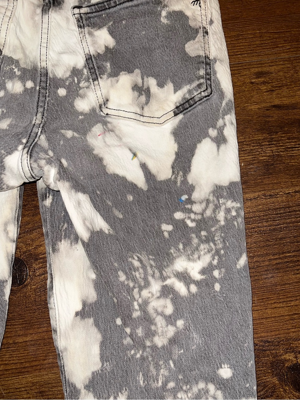 Madewell Jeans Vintage Slim Ankle Gray Acid Wash Distressed Streetwear Size 26 - Picture 7 of 11